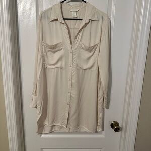 H&M Off-White Casual Shirt
